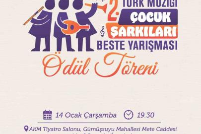 Türk Müziği Çocuk Şarkıları Beste Yarışması sonuçlandı