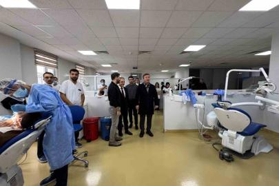 Vali Aydoğdu’dan Ağız ve Diş Sağlığı Hastanesi’ne ziyaret