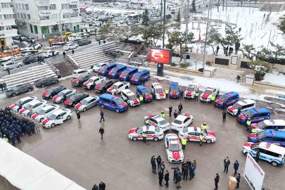 Yozgat’ta emniyet ve jandarmaya 54 yeni araç