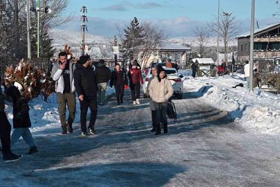 Yozgat’ta kar sonrası vatandaşlar Türkiye’nin ilk milli parkına akın etti